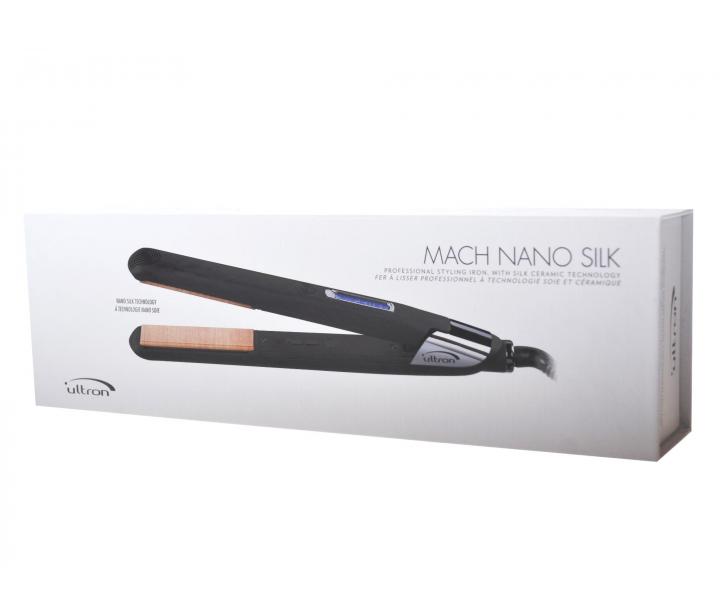 Profesionální žehlička na vlasy Ultron MACH NANO SILK - černá