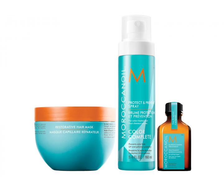 Dárková sada pro regeneraci vlasů Moroccanoil Dreaming Of Repair + taštička zdarma