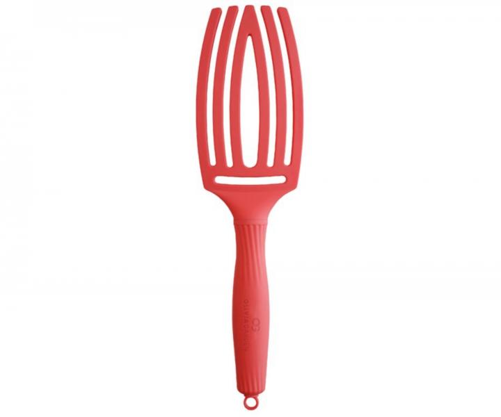 Kartáč Olivia Garden Fingerbrush Combo Medium Red Confidence - světle červený