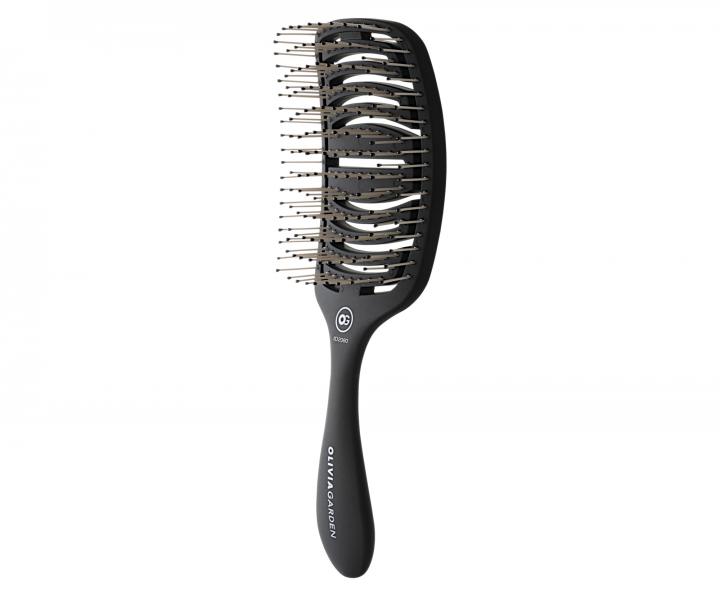 Kartáč pro husté vlasy Olivia Garden Care Flex Thick Hair - černý