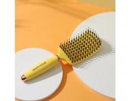 Kart�� na roz�es�v�n� a fouk�n� vlas� s kan��mi a nylonov�mi �t�tinami Sister Young Ovia Hair Brush - �lut�