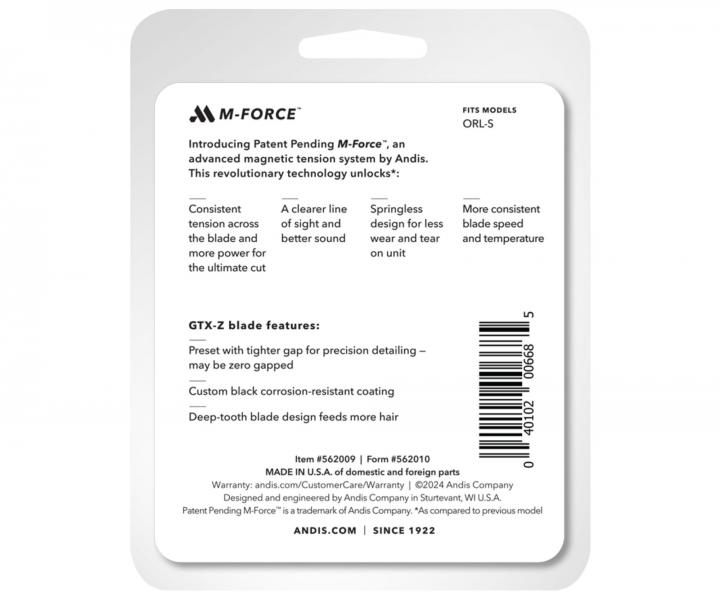 N�hradn� hlavice Andis GTX-Z Blade M-Force 562009 pro konturovac� strojky Andis GTX-Exo M-Force