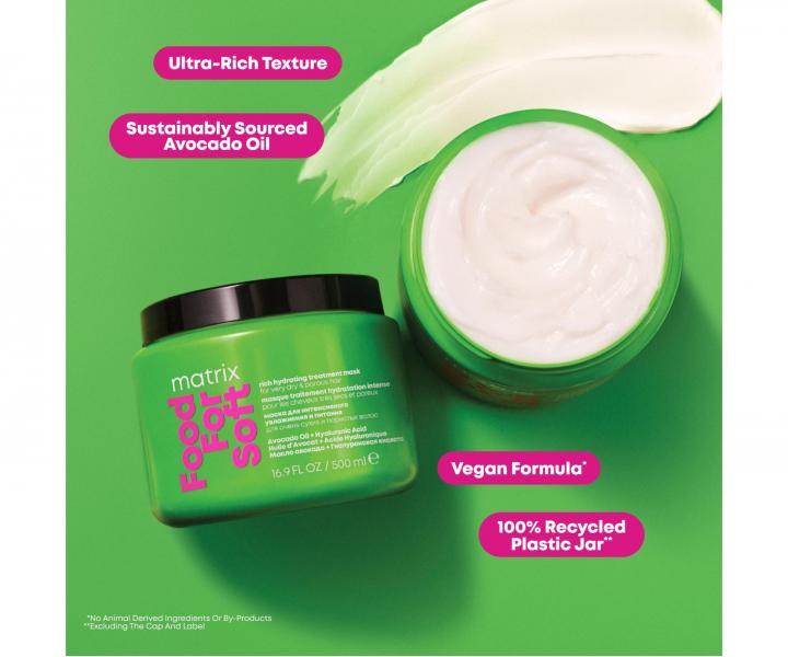 Hydrata�n� maska pro such� vlasy Matrix Food For Soft Rich Hydrating Treatment Mask - 75 ml
