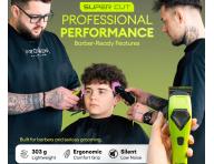 Profesion�ln� st�ihac� strojek na vlasy s vym�nn�mi kryty Rovra Super Cut Professional 5209 - neonov� zelen�/b�l�/�ern�