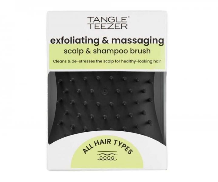 Mas�n� exfolia�n� kart�� na poko�ku hlavy Tangle Teezer Scalp Brush Black - �ern�