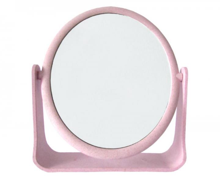 Oboustrann� kosmetick� ov�ln� zrc�tko Duko 1026 se stoj�nkem - r��ov�