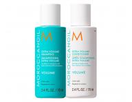 Cestovn� sada pro objem jemn�ch vlas� Moroccanoil Greetings From Volume + kr�m na ruce a ta�ti�ka zdarma