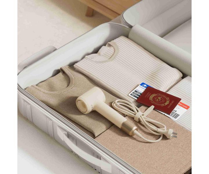 Profesionální mini fén na vlasy Laifen Swift Mini Seashell White - 1100 W, krémový