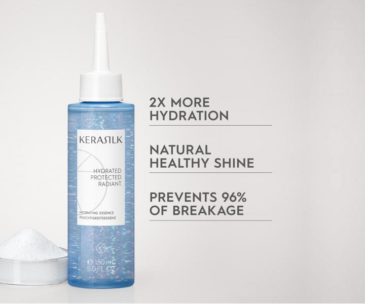 Hydratan oplachov esence pro such a pokozen vlasy Kerasilk Hydrating Essence - 150 ml