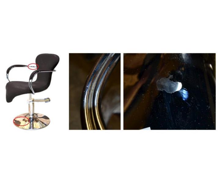 Křeslo Hairway Lisa, černé - II. jakost - oděrky područek a podstavce