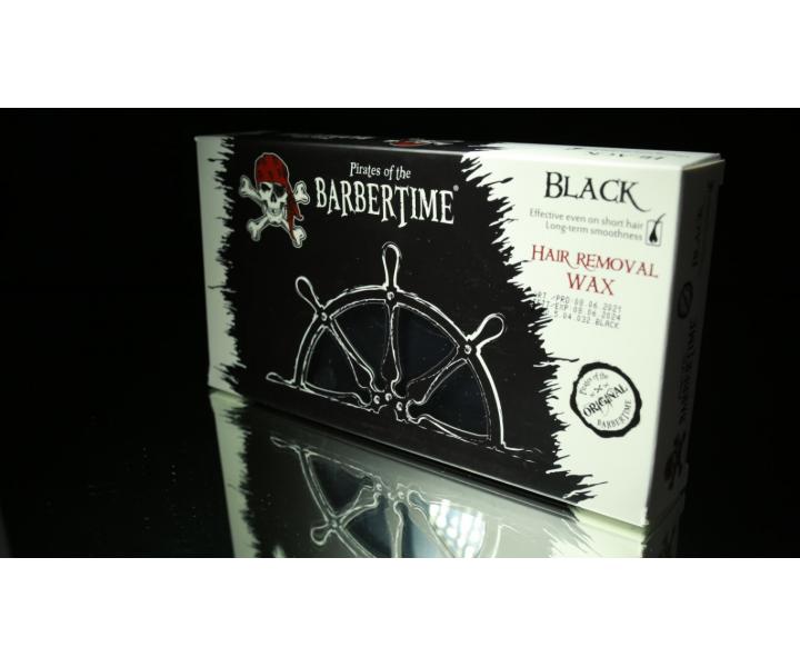 Depilační vosk Pirates of the Barbertime Hard Removal Wax Black - černý, 500 g