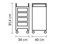 Kade�nick� pracovn� voz�k Hairway France - patina