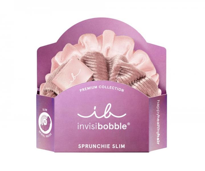 Ozdobné spirálové gumičky Invisibobble Sprunchie Slim La Vie en Rose - 2 ks