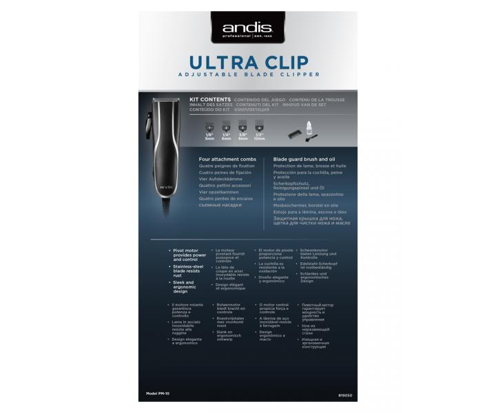 Profesionln strojek na vlasy Andis Ultra Clip PM-10