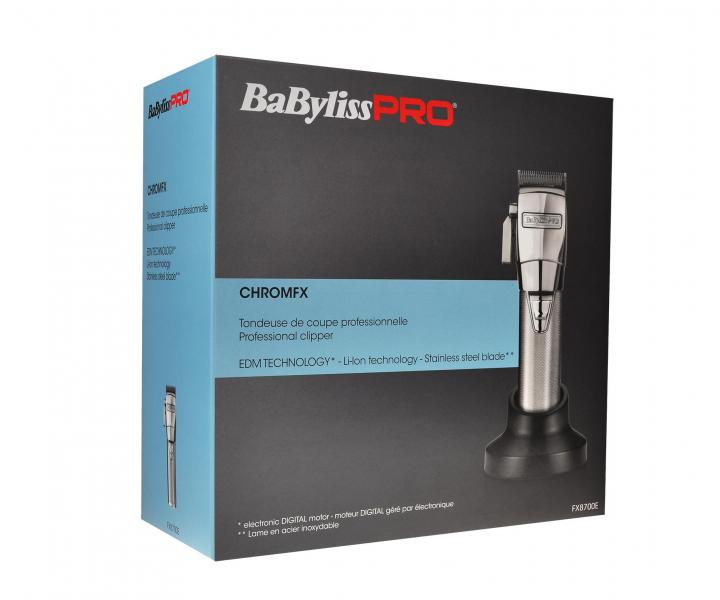 Profesionln strojek na vlasy BaByliss Pro FX8700E - stbrn