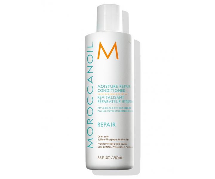 Dárková sada v plechové krabičce pro poškozené vlasy Moroccanoil Repair