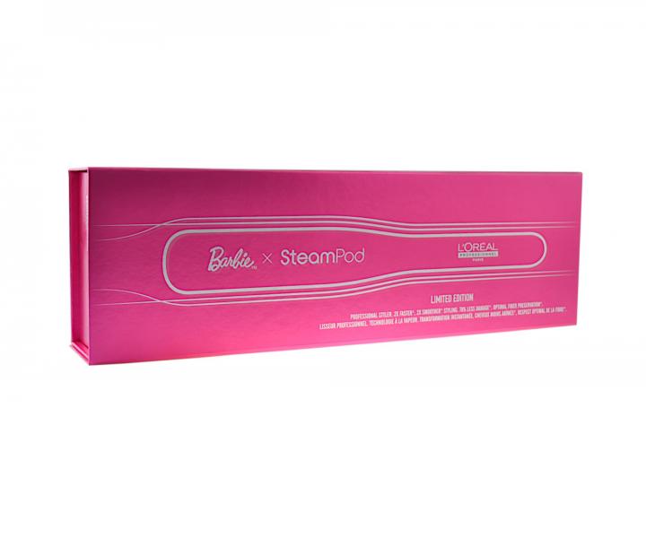 Parní žehlička na vlasy Loréal SteamPod x Barbie s pouzdrem + panenka Barbie® zdarma