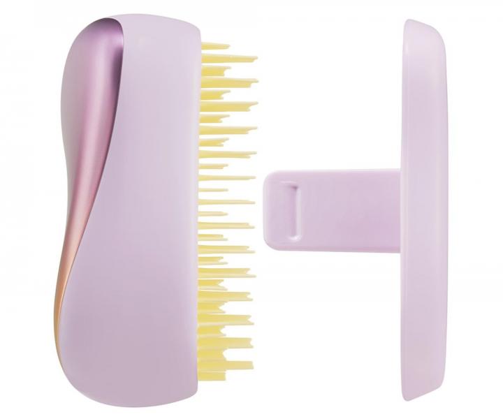 Kartáč na rozčesávání vlasů Tangle Teezer Compact Styler Lilac Yellow - metalický fialovo-žlutý