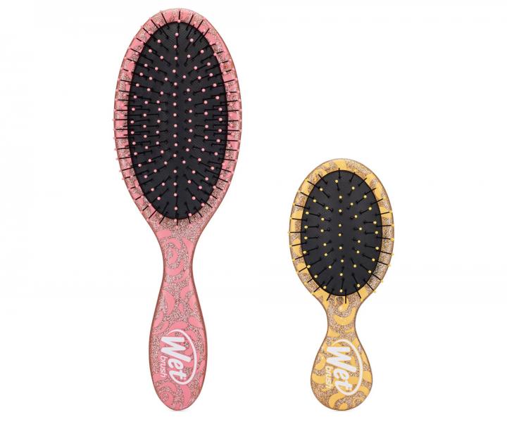 Dárková sada kartáčů na vlasy Wet Brush Original Detangler a Mini Detangler Disney Princess Belle