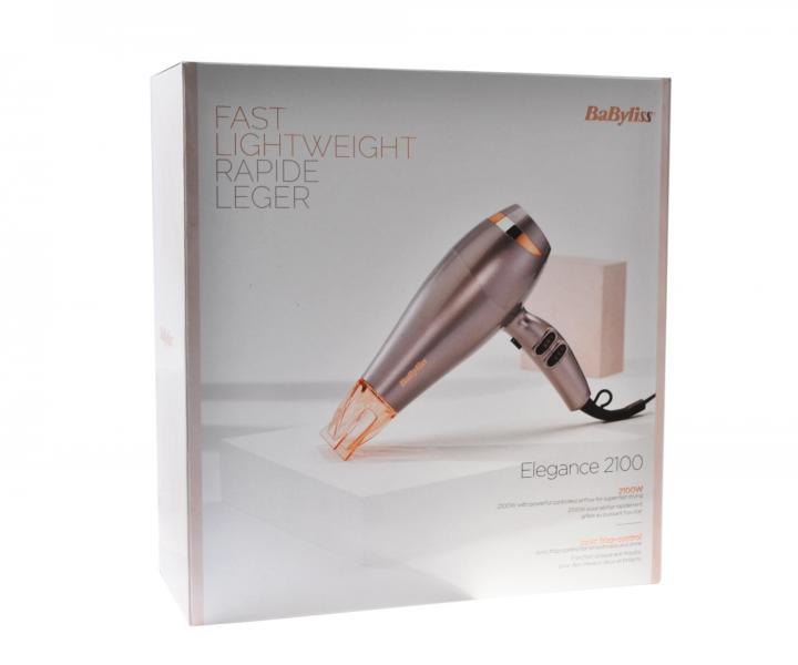 Fén na vlasy BaByliss Elegance 2100 - 2100 W, šedý se třpytkami