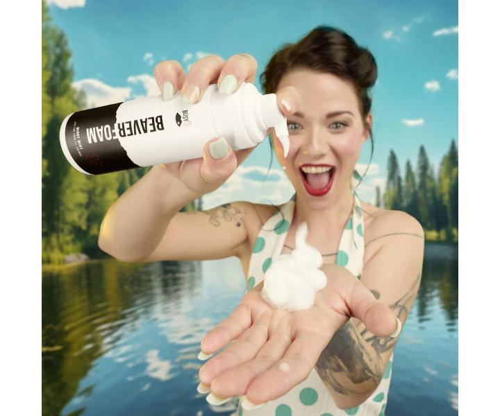 Chladivá intimní mycí pěna pro ženy BusyB Beaver Foam Mindy Mint - 150 ml