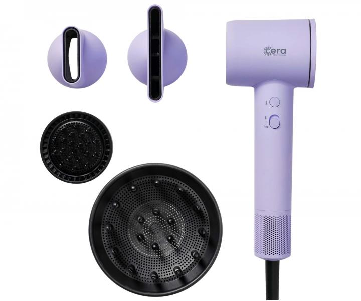 Profesion�ln� f�n na vlasy Cera Pro BLDC Dryer Lavender - 1600 W, pastelov� fialov�