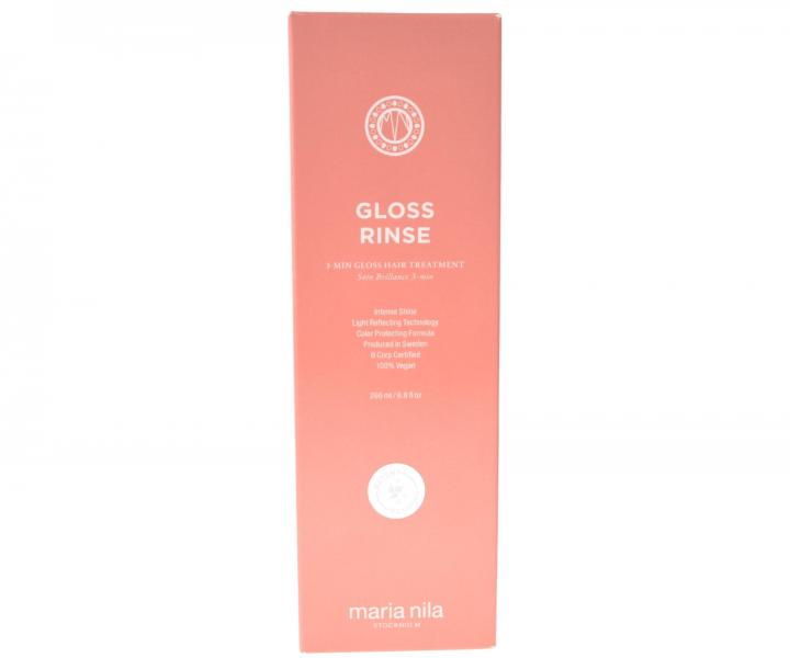 Lehk� hydrata�n� k�ra pro dlouhotrvaj�c� lesk vlas� Maria Nila Gloss Rinse 3-min Gloss Hair Treatment - 200 ml