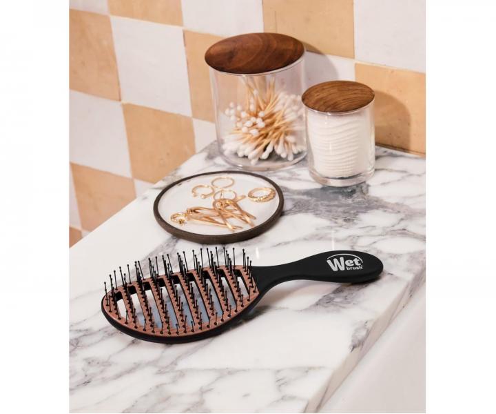 Kartáč na rozčesávání a foukání vlasů Wet Brush The Original Detangler Ceramic Speed Dry - černý