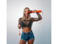 Oválný horkovzdušný kartáč na vlasy Freylish Hot Air Brush 2.0 - 1000 W, oranžový