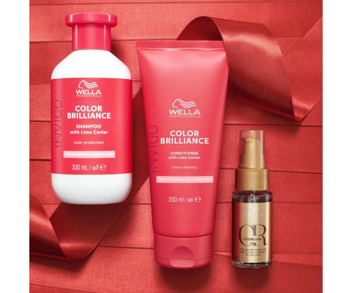 Dárková sada pro jemné až normální barvené vlasy Wella Professionals Invigo Color Brilliance