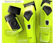 Profesion�ln� st�ihac� strojek na vlasy s vym�nn�mi kryty Rovra Super Cut Professional 5209 - neonov� zelen�/b�l�/�ern�