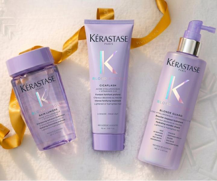 D�rkov� sada pro hydrataci a rozjasn�n� blond vlas� K�rastase Blond Absolu Set