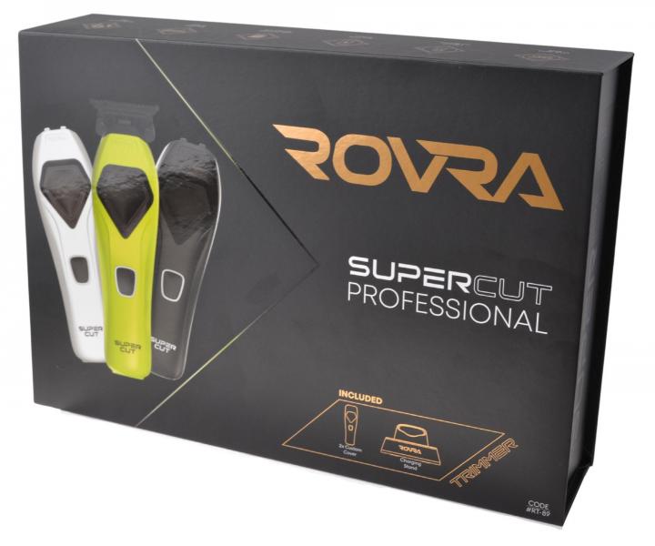 Profesion�ln� konturovac� strojek na vlasy s v�m�nn�mi kryty Rovra Supercut Professional Trimmer RT-89 - zelen�/b�l�/�ern�