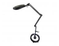 Zv�t�ovac� lupa s LED lampou na stojanu i s uchycen�m na st�l Weelko Mega+ Black - 5 dioptri�