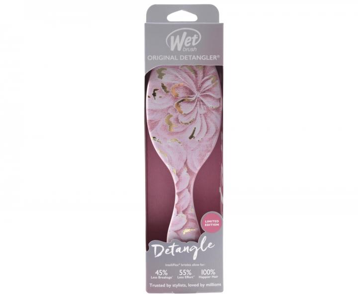 Kartáč na rozčesávání vlasů Wet Brush Original Detangler Garden Party Dahlia Delight - růžový