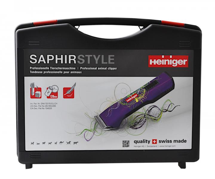 Profesionln strojek na srst Heiniger Saphir Style - fialov