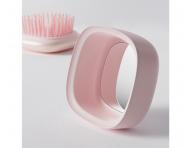 Cestovní kartáč na vlasy se zrcátkem Laifen Air Pink - růžový