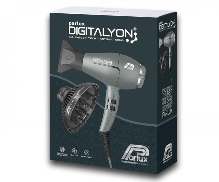 Set profesionlnho fnu na vlasy Parlux Digitalyon a difuzru Magic Sense - 2400 W, edo-zelen