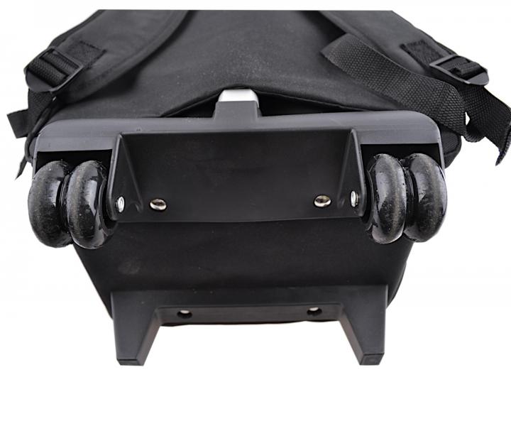 Cestovní batoh s teleskopickou rukojetí Sibel Backpack - černý - použité, odřená kolečka