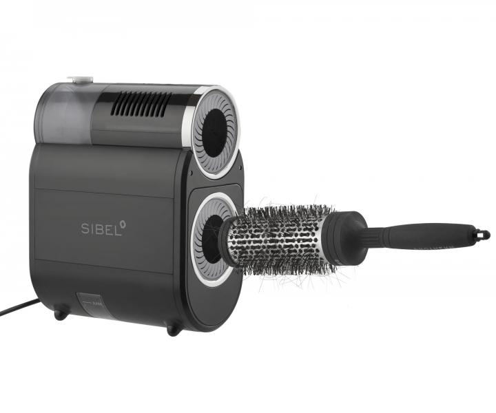 Elektrický čistič kartáčů na vlasy Sibel Clean and Steam Brush Cleaner - černý