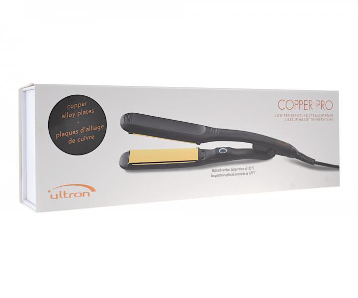 Žehlička na vlasy Ultron Copper Pro - černá