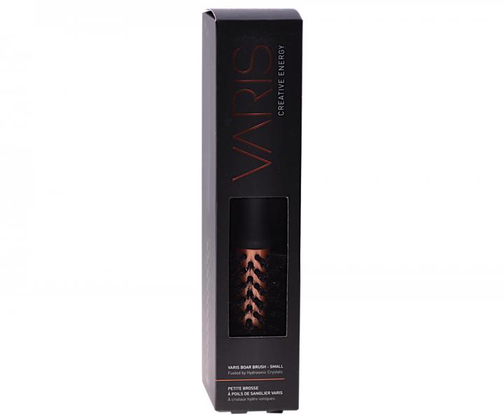 Dřevěný kulatý foukací kartáč s kančími a nylonovými štětinami Varis Boar Brush Small - 25 mm